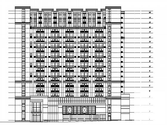 现代风格超高层商务酒店建筑设计方案设计CAD图纸 - 5