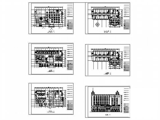 8层欧式酒店建筑方案设计CAD图纸 - 4