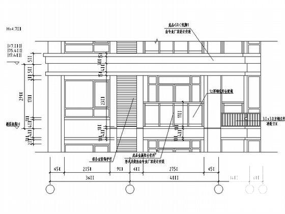 简欧式住宅阳台、空调机位、凸窗节点详细设计CAD图纸 - 2