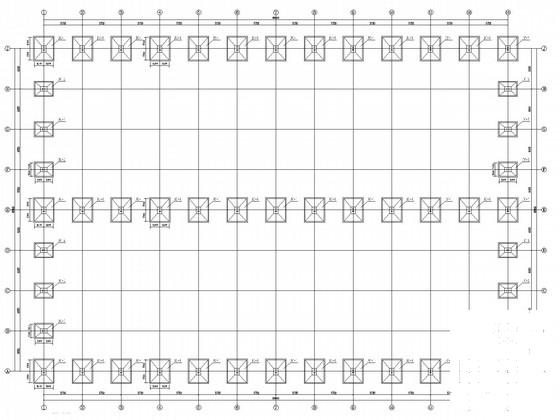 48米×69米门式刚架厂房结构CAD施工图纸(建施)(平面布置图) - 2