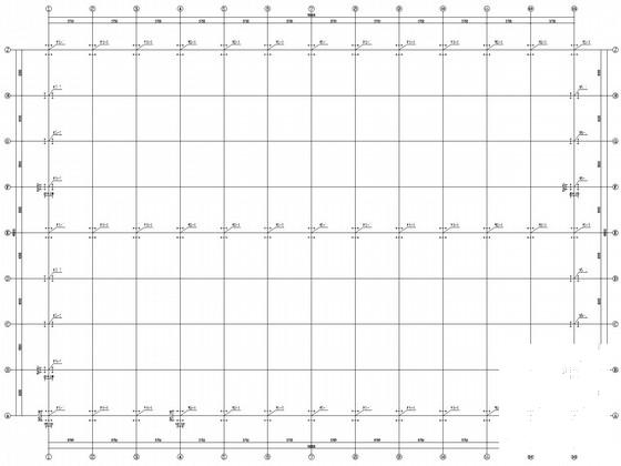 48米×69米门式刚架厂房结构CAD施工图纸(建施)(平面布置图) - 3