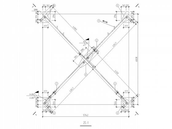 48米×69米门式刚架厂房结构CAD施工图纸(建施)(平面布置图) - 5