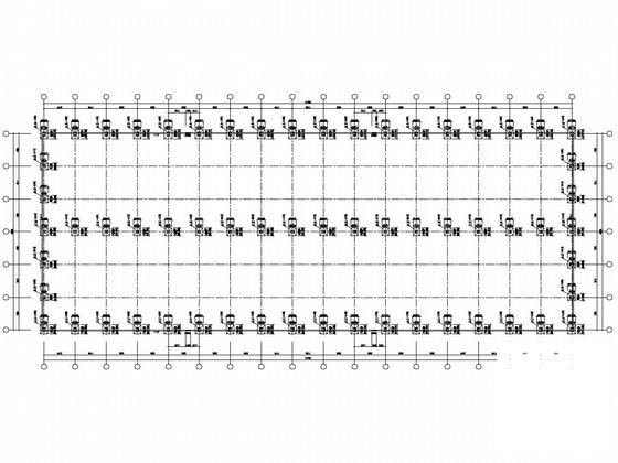 22.8米单层双跨门式钢架结构厂房结构CAD施工图纸 - 1