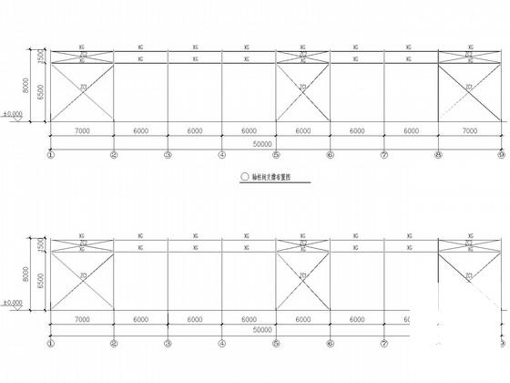 24米跨门式刚架厂房结构CAD施工图纸(气楼) - 4