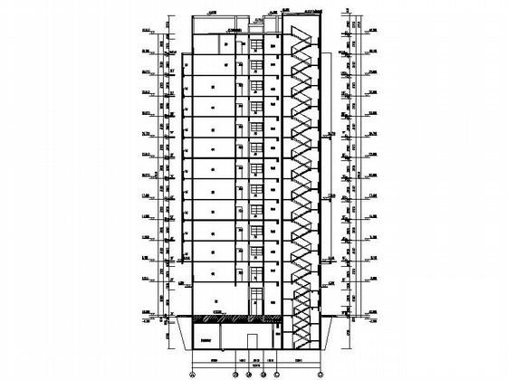 13层酒店式公寓（顶层LOFT）建筑扩初图纸(楼梯大样) - 2