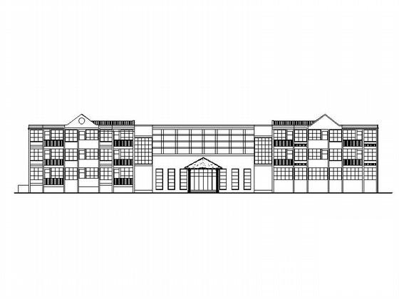 中学3层学生招待所建筑方案设计CAD图纸 - 1