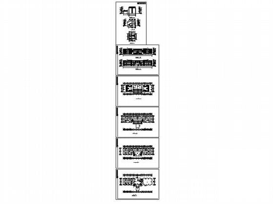 中学3层学生招待所建筑方案设计CAD图纸 - 4