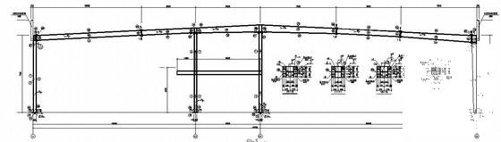 钢结构4S店结构CAD施工图纸（单层局部2层） - 3