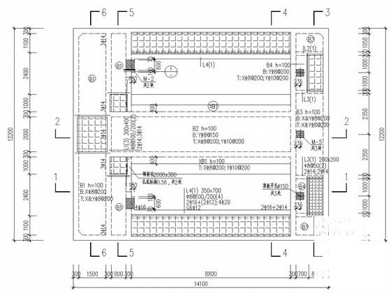 污水处理厂滤布滤池结构结构CAD施工图纸 - 1