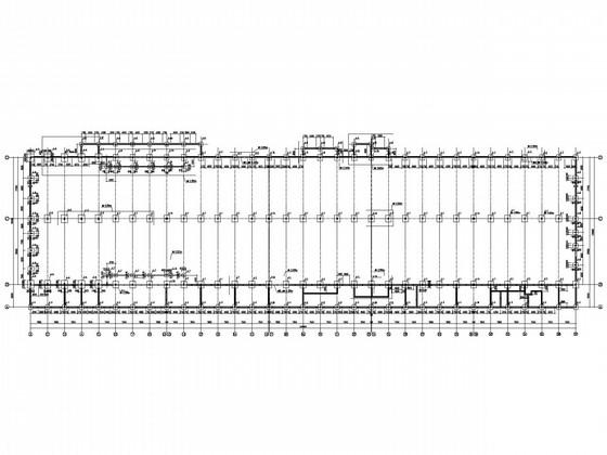 长240m、宽66m门式刚架结构单层厂房结构CAD施工图纸(平面布置图) - 3