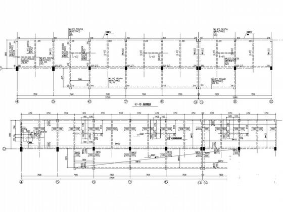 长240m、宽66m门式刚架结构单层厂房结构CAD施工图纸(平面布置图) - 5