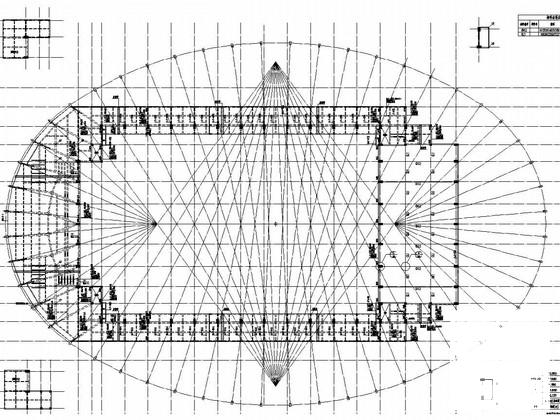 钢筋混凝土框架-钢桁架屋面奥林匹克游泳馆结构CAD施工图纸(基础设计等级) - 3