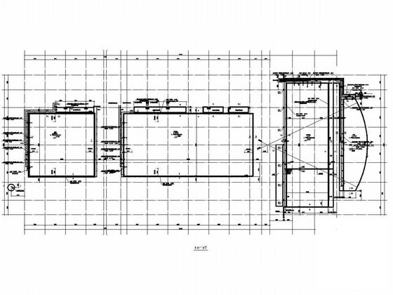 钢筋混凝土框架-钢桁架屋面奥林匹克游泳馆结构CAD施工图纸(基础设计等级) - 4