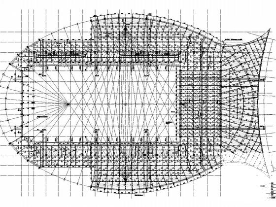 钢筋混凝土框架-钢桁架屋面奥林匹克游泳馆结构CAD施工图纸(基础设计等级) - 5