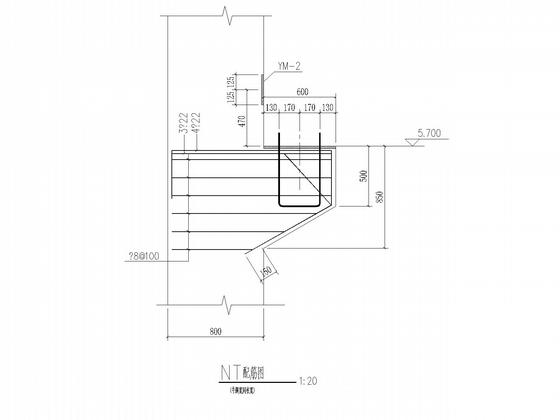 单层矿井空气压缩机房框架结构CAD施工图纸（独立基础） - 4