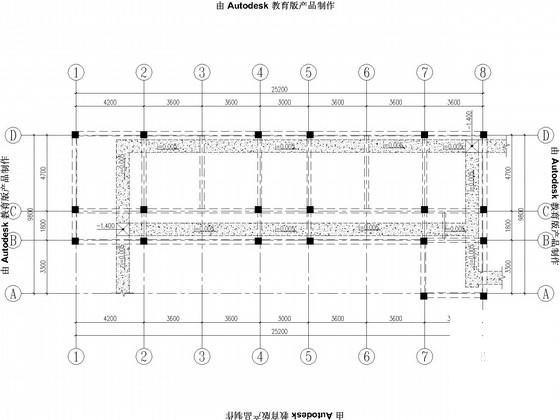 林业实验总场水电管理站结构CAD施工图纸(建施) - 2