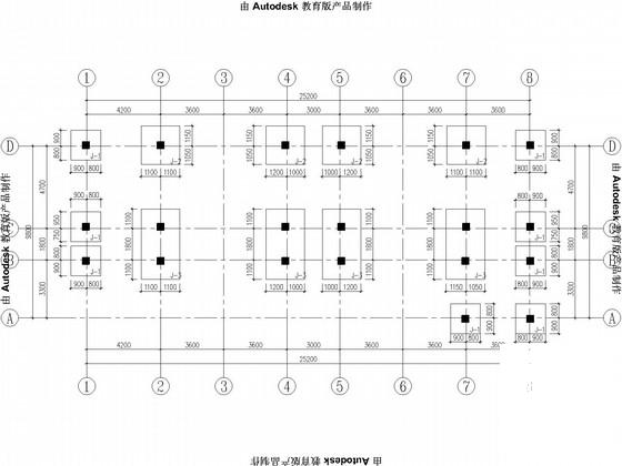 林业实验总场水电管理站结构CAD施工图纸(建施) - 3