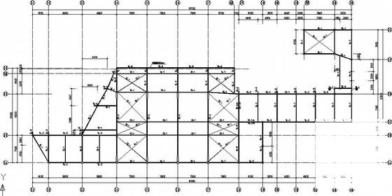 双层钢框架组合楼板结构CAD施工图纸 - 2