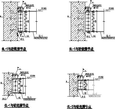 青少年活动中心钢屋面结构CAD施工图纸（6度抗震） - 3
