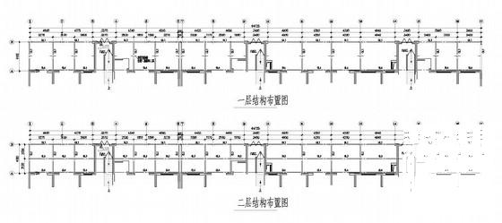 2层购物商城扩建钢结构结构CAD施工图纸（独立基础） - 1