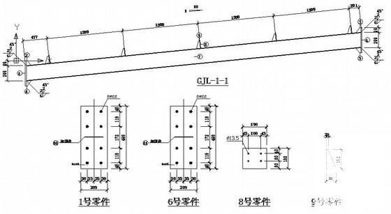 14米跨钢结构单层工业厂房结构CAD施工图纸(基础平面图) - 3