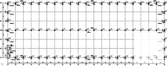 2x21m双层混凝土柱轻钢屋面厂房结构CAD施工图纸 - 2