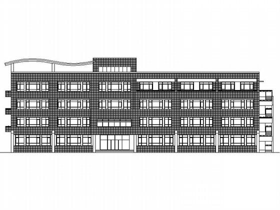 4层小学教学楼建筑扩初CAD图纸 - 1