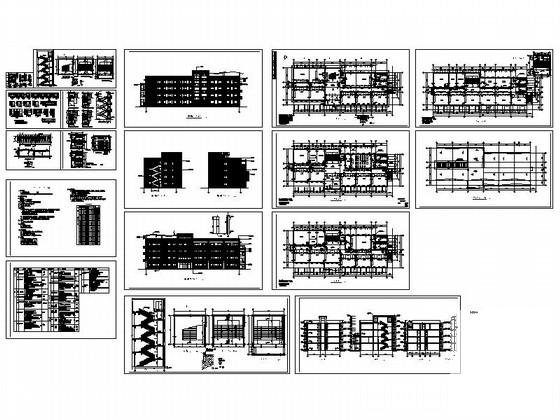 4层小学教学楼建筑扩初CAD图纸 - 4