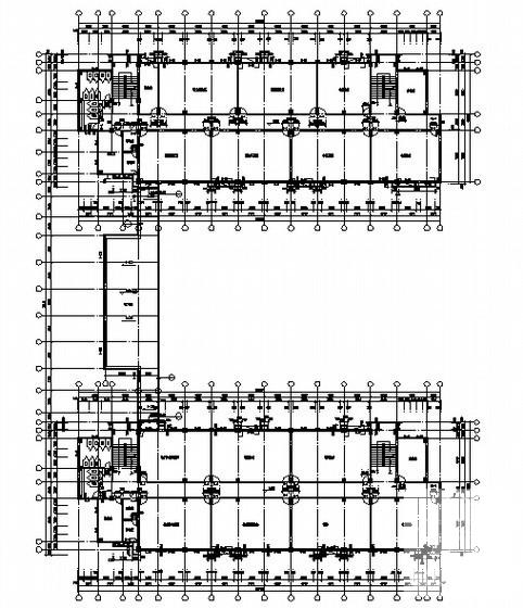 4层电视大学、广播专业学校新区3号4号实训楼建筑施工CAD图纸 - 2