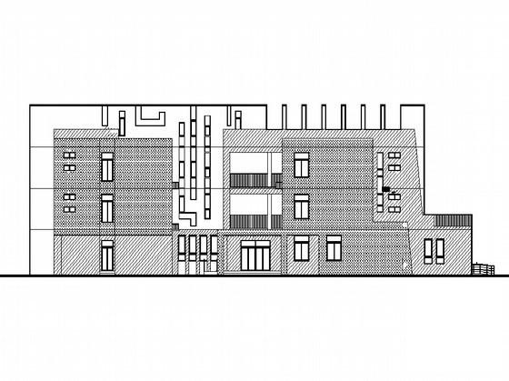 3层现代住宅小区住宅楼群配套幼儿园建筑方案设计CAD图纸(钢筋混凝土) - 1