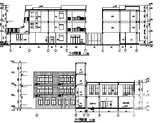 3层现代住宅小区住宅楼群配套幼儿园建筑方案设计CAD图纸(钢筋混凝土) - 4