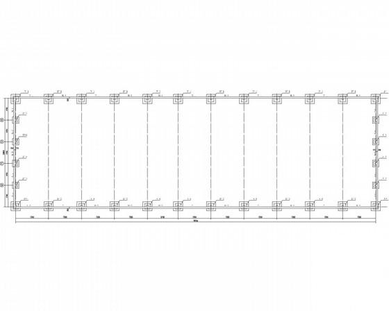 24米跨门式刚架厂房结构CAD施工图纸(建施)(平面布置图) - 2