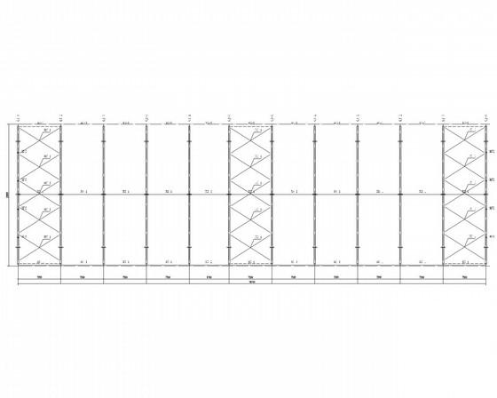 24米跨门式刚架厂房结构CAD施工图纸(建施)(平面布置图) - 3