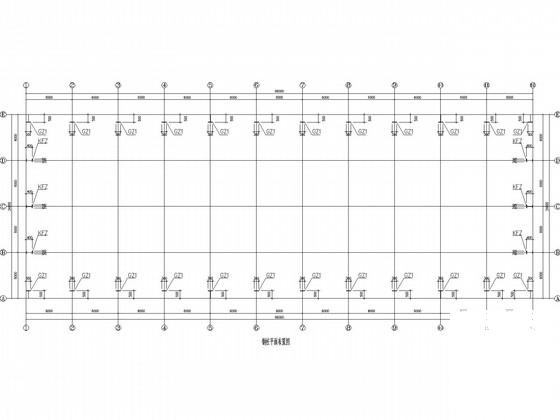 24米跨门式刚架厂房带吊车结构CAD施工图纸(平面布置图) - 2