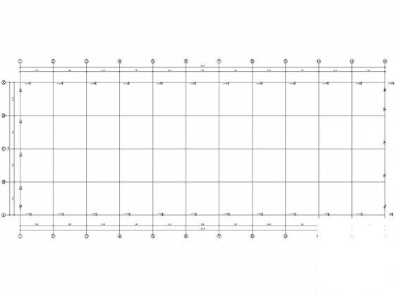 24米跨门式刚架厂房带吊车结构CAD施工图纸(平面布置图) - 3