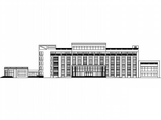 欧式6层办公楼建筑方案设计图纸（效果图纸） - 1