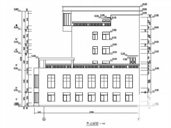 欧式6层办公楼建筑方案设计图纸（效果图纸） - 5