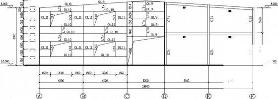 30米跨带气楼门式刚架厂房结构CAD施工图纸（独立基础）(平面布置图) - 2