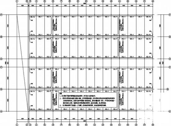 两连跨带吊车门式刚架钢框架厂房结构CAD施工图纸(平面布置图) - 3