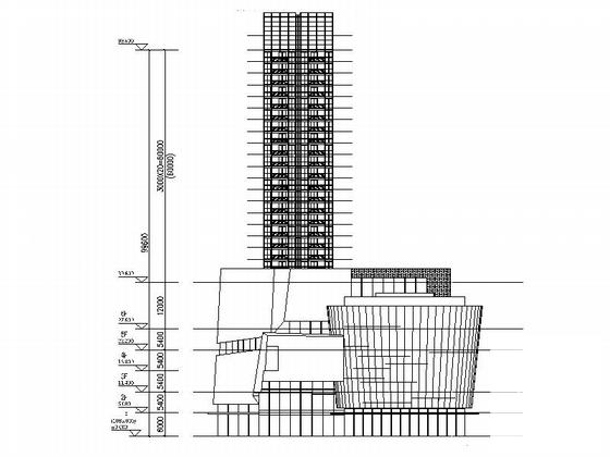 大型现代风格商业购物中心建筑设计方案设计CAD图纸 - 5