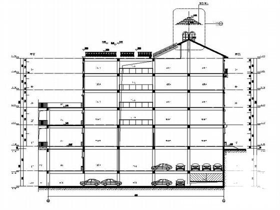 商业广场5层欧式沿街商业建筑扩初图纸（4号楼）(节能保温) - 2