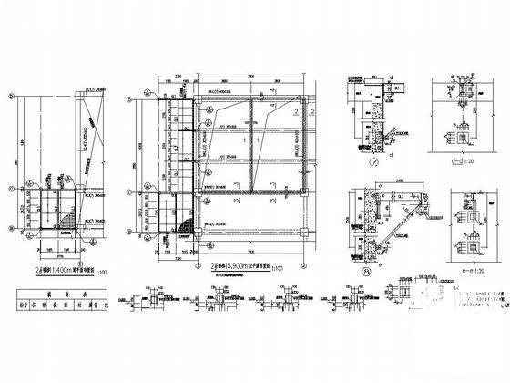 4层框架结构综合楼加建1层门刚结构加层结构CAD施工图纸（建筑图纸） - 4