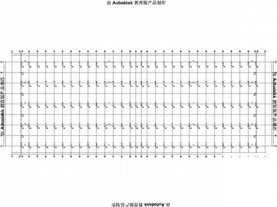 15米四连跨单层排架厂房结构CAD施工图纸(带吊车含建施) - 1