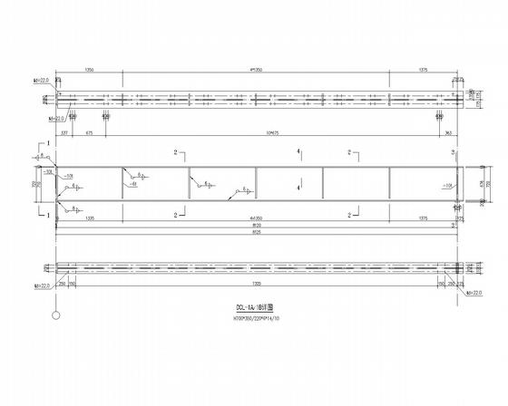 三联跨带吊车门式刚架仓储库结构CAD施工图纸（独立基础） - 5