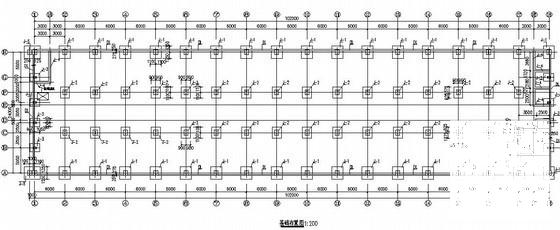 24米垮钢结构厂房结构CAD施工图纸（原创双层独立基础）(建筑平面图) - 3