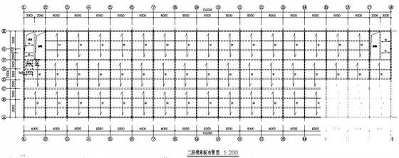 24米垮钢结构厂房结构CAD施工图纸（原创双层独立基础）(建筑平面图) - 4