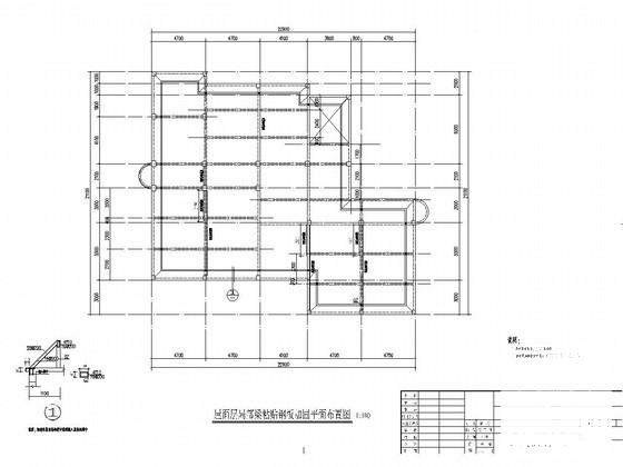 地上3层框架结构图书馆改造加固结构CAD施工图纸 - 2