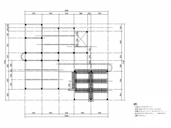 地上3层框架结构图书馆改造加固结构CAD施工图纸 - 3