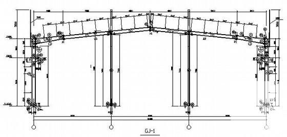 24mx44m轻型门式刚架厂房结构CAD施工图纸（2012新规范） - 3