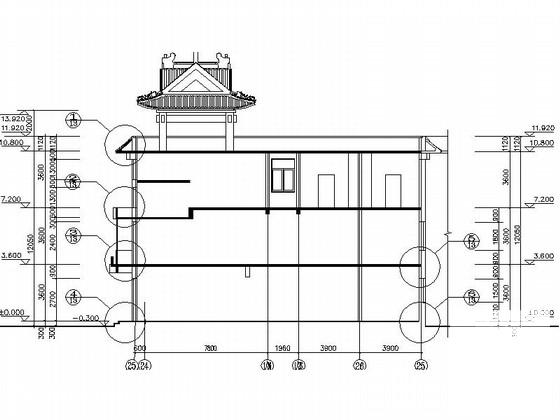 3层仿古立面沿街商铺建筑扩初图纸 - 2